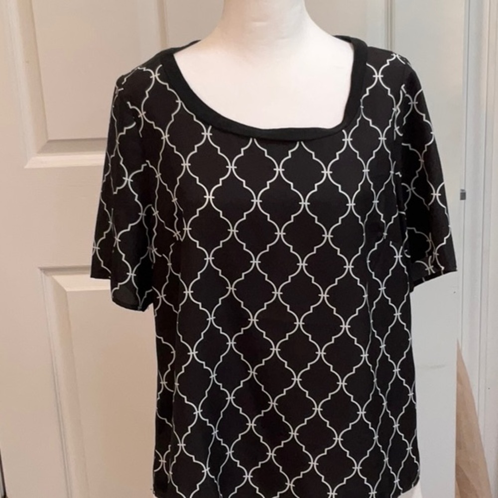 POPPY LARK BLOUSE SIZE LARGE NWOT